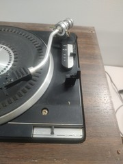 Vintage Silver Turntable KM 2024 As Is Untested RARE J McDonald Photograph