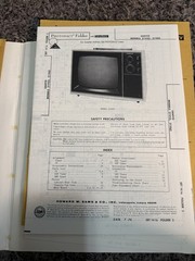 Sams Photofact Set 1416 July 1974 Admiral Sanyo Truetone Color TV + Morse T-4210