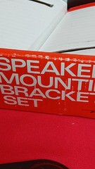 Vintage Realistic Minimus 3.5 Speaker Bracket Set OPEN BOX NIB Complete Set