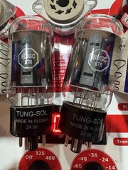New In Box Tung-Sol 6L6GC STR Factory Matched Tube Pair – Dealer Stock