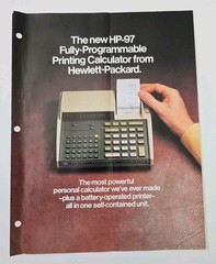 Vintage 1976 Hewlett-Packard HP-97 Fully Programmable Printing Calculator 7-Page