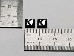 Kicker Tweeter Badge Small Logo Brushed Silver Pair