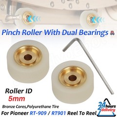 New Pinch Roller For Pioneer RT-909 & RT-901 With Dual Bearings Reel to Reel US