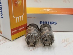 Philips ECC88 6DJ8 O-Getter Matched Pair – Adzam Label Heerlen 1965/67 – Strong