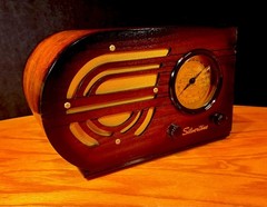 Old Wood Vintage Antique Restored Art Deco Radio Converted to a Bluetooth SPK!