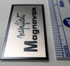 Custom Badge For Vintage Magnavox Amplifier Tube Amp Free Shipping