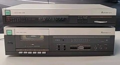Mitsubishi DT-12 Stereo Cassette Deck & DA-F12 Tuner BUNDLE Both Working