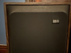 Pair Of MA Micro Acoustic Speakers Serial #10375 Microstatic Floor Wood VTG
