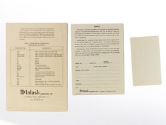 MCINTOSH MC240 MANUALS Warranty Card & Schematics MORE Original Vintage Hi-Fi