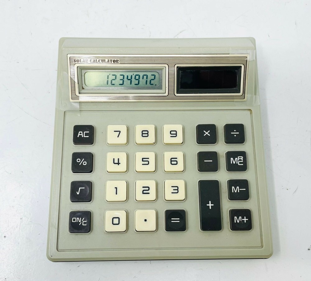 Vintage, Solar Cell Calculator, Made In Taiwan, Tested