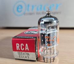 12AX7A RCA 14MM GREY PLATE VINTAGE TUBE NOS NIB 12AX7 (1967) #2 *eTracer*
