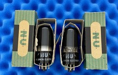 2 National Union 6V6GT Tubes / Amplitrex Tested Strong / Match Date Smoked Glass