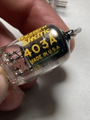 MATCHED PAIR Western Electric JW 6AK5 403A Audio Vacuum Tubes TV-7 TESTED