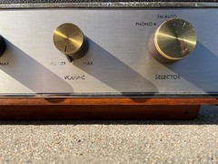 Vintage Fisher 150 FM MPX Stereo Receiver w/ Model 5 Speaker & Wood Case, Works!