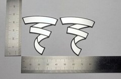 Focal Speaker Badge Logo Emblem Custom Made Brushed Silver Large PAIR