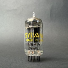 1960’s 12AX7 7025 Sylvania Tube Gray Short Plate O Getter TV7 Test NOS SY-5