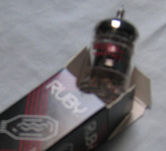 ruby vacuum tube ((12ax7)… free shipping)