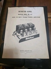 McIntosh MC240 Stereo/Mono Tube Amplifier Serviced 1960s