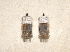 2 x 6DJ8/E88CC Amperex Tubes*Dimpled Disk Getter*Super Strong Matched Pair*#20