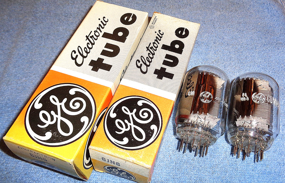 2 NOS GE 6JN6 Vacuum Tubes – 17.5 Watts for David Berning & Milbert Audio Amps