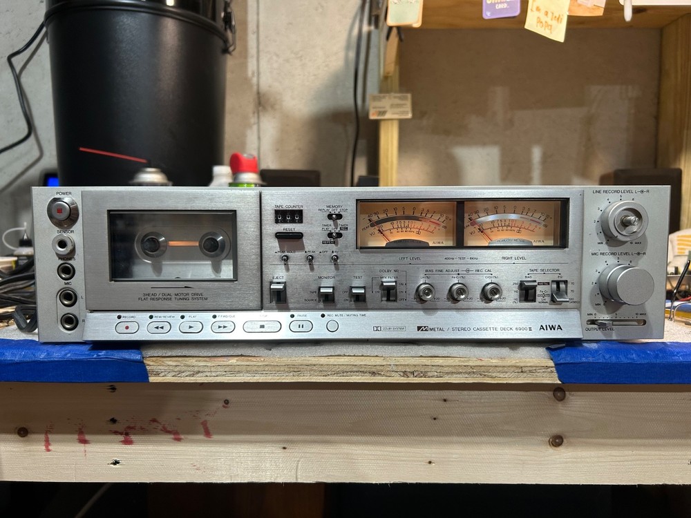 Vintage Aiwa AD-6900 Mk-II Cassette Deck