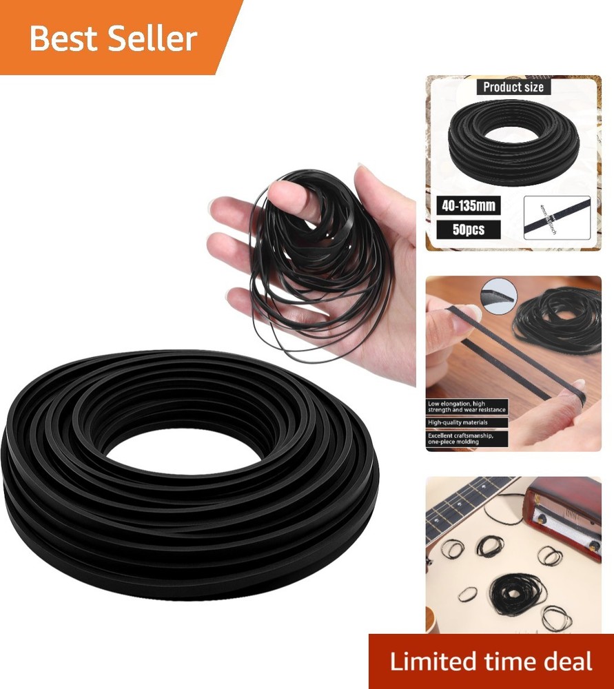 50PCS For Cassette Player Recorder Repair Replacement Square Rubber Drive Belt