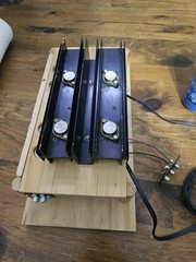 Vintage DIY Solid State Power Amplifier TO-3 Transistors Large Heatsinks AS-IS