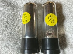 ANTIQUE Type 20 Vacuum Tubes CLEARTRON CTX-120 UX-120 TV-7 TESTED 70% Glass Tip