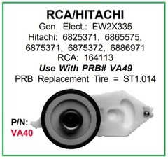 PRB VA40 VCR Video Idler Wheel for Hitachi 6825371 6865575 RCA 164113 + Other