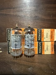 (2) Ultron 7868 Tube NIB USA For Fisher 400 Or 500c 7591A With Converter