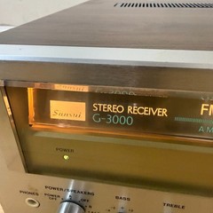 SANSUI G-3000 AM/FM STEREO RECEIVER Working, Japan, RARE, Silver, Read