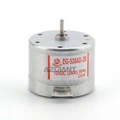 2PCS Azgiant EG-530AD-2B CCW Motor 12V 2400RPM Capstan Tape Deck Audio Recorder