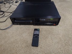 Sony Super Betamax Model SL-HF360 With Remote- For Parts Or Repair
