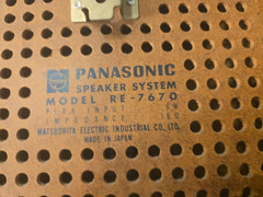 Panasonic RS-817S 8-Track Stereo receiver W/RD-7703 Turntable 2 RE7670 Speakers