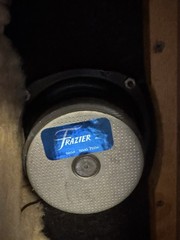 Vintage FRAZIER Bookshelf Speakers RARE 8 Ohms 15 Watts Super Midget READ WORKS!