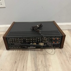 Kenwood KR-4400 Stereo Receiver Vintage Silver-Face Black AS-IS