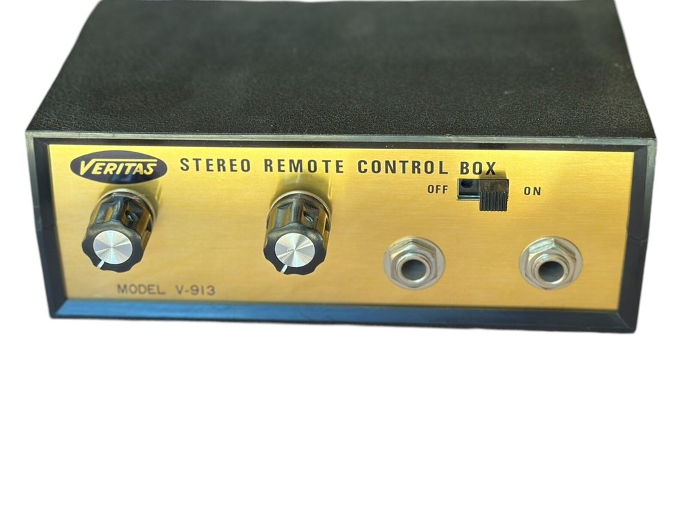 VERITAS Stereo Remote Control Box V-913 1970’s Vintage Hi Fi Audio Untested EUC