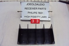 Philips 7831 Receiver Heat Sink. Sold As Pictured Tested Parting Out Entire 7831