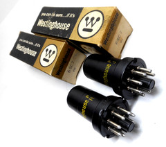 Matched PAIR 6SC7 Westinghous Tubes NOS NIB Dual Triode Fender Deluxe Amp VT-105