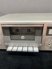 JVC KD-D2 ANRS Dolby Noise Reduction Single Stereo Cassette Deck Silver Works