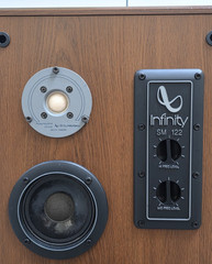 Infinity SM122 & SM112 Vintage Speakers Tested & Working, Read!