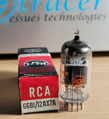 6681 RCA PREAMP TUBE 12AX7A NOS NIB LAB GRADE TOP QUALITY (1964) *eTRACER*