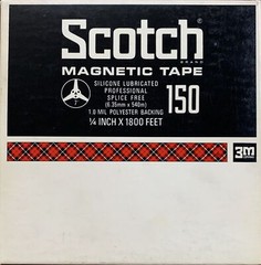 Scotch 150 Reel to Reel Recording Tape, LP, 7″ Reel, 1800 ft