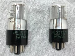 Sylvania JAN CHS 6SL7GT VT-229 Bad Boy NOS 1952 – 51 Matched Pair