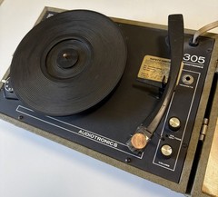 Vintage Audiotronics Model 305 Record Player Turntable Working 33/45/78 RPM