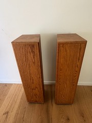 RSL Rogersound Labs CG-52 Vintage Speakers PAIR Wood Veneer Bookshelf Tested