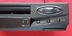 VTG Mitsubishi HS-U445 VHS Hi-Fi VCR 4 Head Video Cassette Recorder RCA Tested