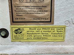 1942 Philco 42-KR3 Refrigerator Art-Deco AM Radio – Works See Video