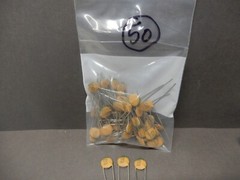 RMC .002uf Ceramic Disc Capacitors 0.49″ Dia. Qty 50 NOS Unknown Voltage X5F