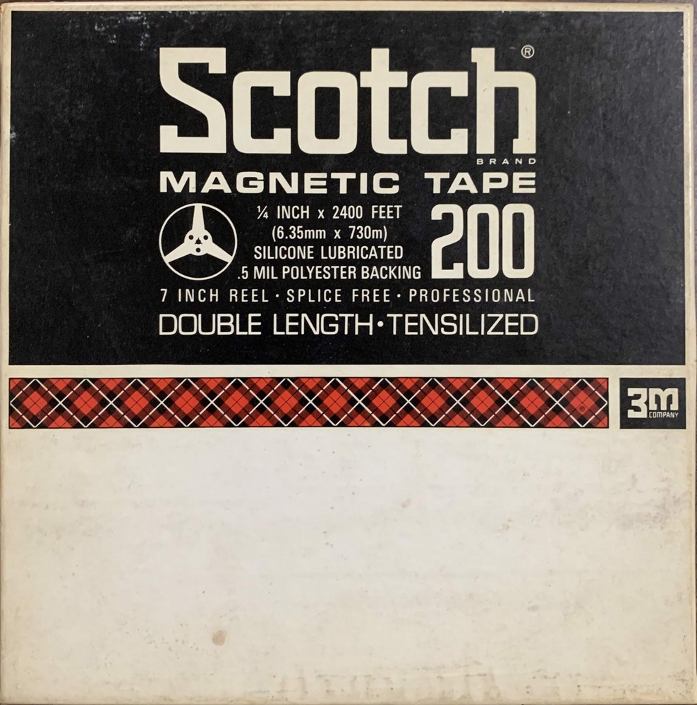 Scotch 200 Reel to Reel Recording Tape, DP, 7″ Reel, 2400 ft.